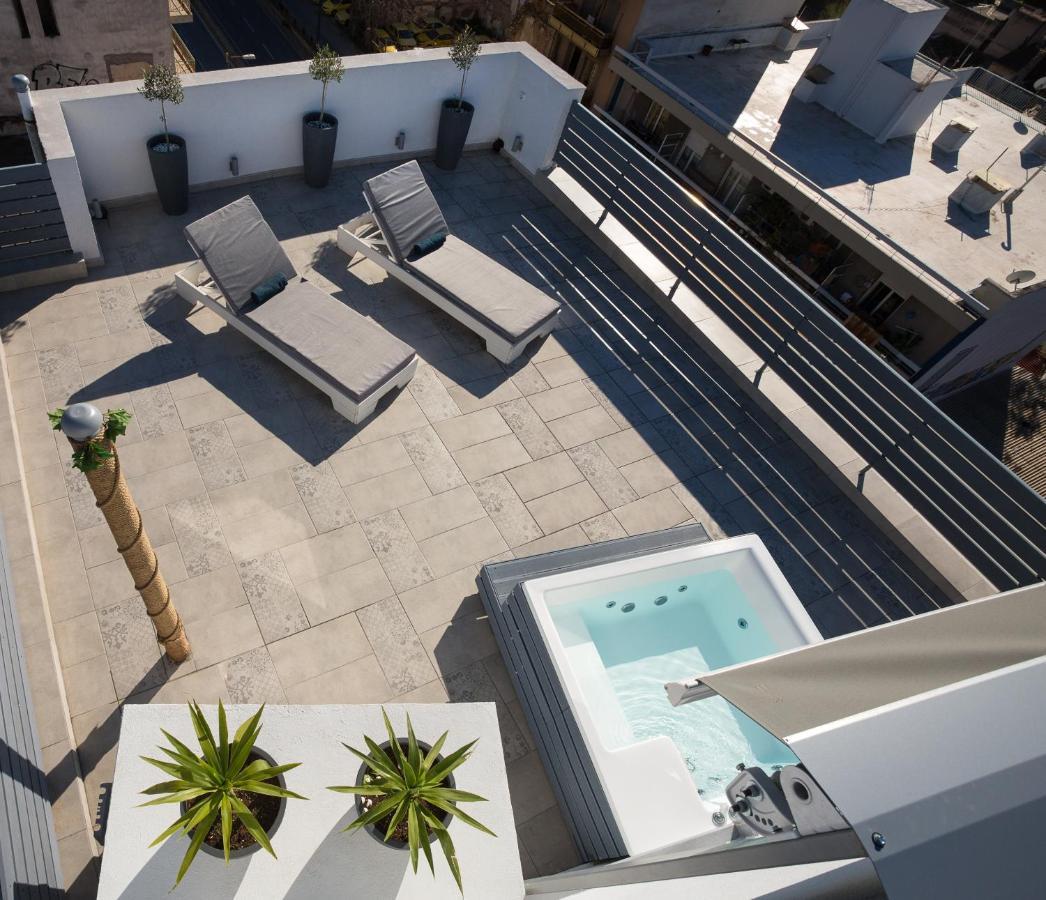 Private Jacuzzi & Acropolis View - The Loft Афины Экстерьер фото